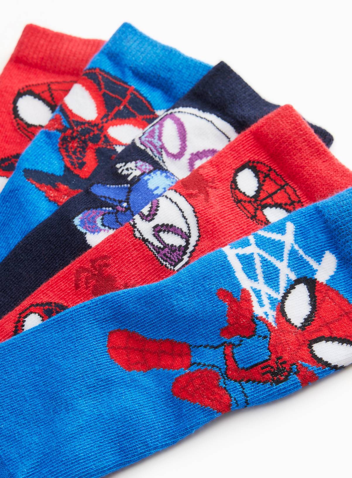 Marvel Spidey Ankle Socks 5 Pack 6-8.5 Infant - Image 2